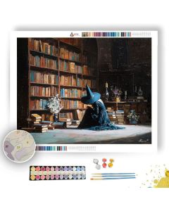 LIBRARY DUST WITCH - Paint by Numbers Full Kit