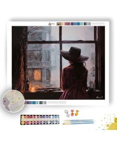 WINDOW RAIN WITCH - Paint by Numbers Full Kit