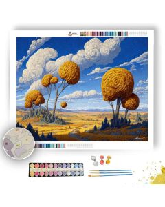 SPIRALBARK PLAINS - Paint by Numbers Full Kit