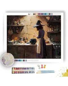 CUPBOARD POTION WITCH - Paint by Numbers Full Kit