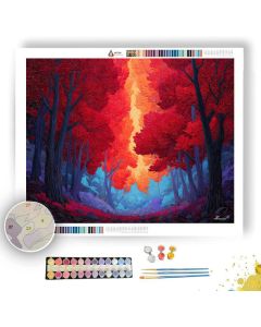 FLAMELEAF GROVE - Paint by Numbers Full Kit