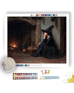 FIREPLACE SPELLPAUSE - Paint by Numbers Full Kit