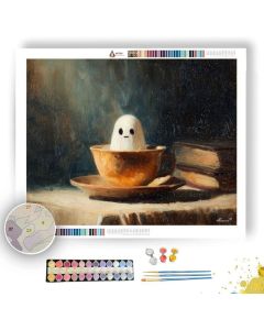 TEACUP SPIRIT VISIT - Paint by Numbers Full Kit