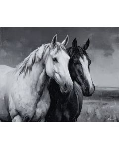 TOGETHER MOMENT B&W - Paint by Numbers Full Kit