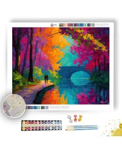 BRIGHT BRIDGE - Paint by Numbers Full Kit