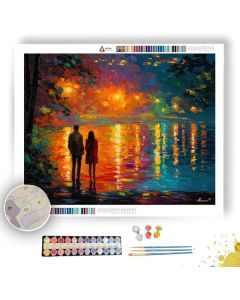 EVENING LIGHTS - Paint by Numbers Full Kit