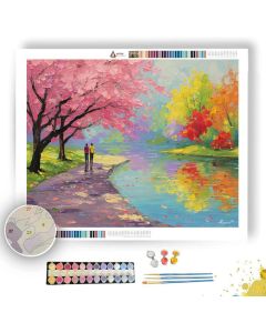 FLOWERED JOY - Paint by Numbers Full Kit