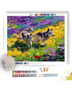 BLOOMING SCENE - Paint by Numbers Full Kit