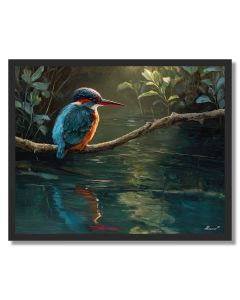SUNCREST KINGFISHER - FRAMED