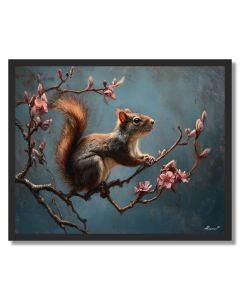 SQUIRREL BLOOM WATCH - FRAMED