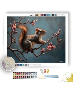 SQUIRREL BLOOM WATCH - Paint by Numbers Full Kit