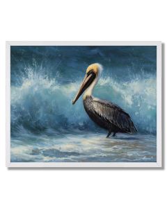 COASTLINE PELICAN - FRAMED