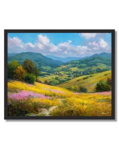 BLOOMFALL HILLS - FRAMED