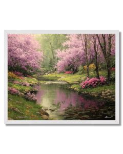 BROOKSIDE BLOSSOMS - FRAMED