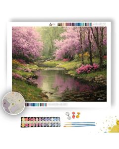 BROOKSIDE BLOSSOMS - Paint by Numbers Full Kit