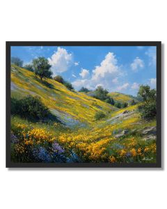BLOOMING HILLSIDE - FRAMED