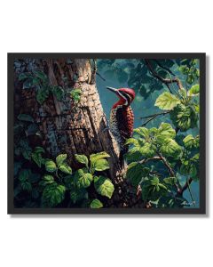 SHADEBANK WOODPECKER - FRAMED