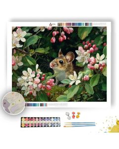 FIELD MOUSE BLOSSOM - Paint by Numbers Full Kit