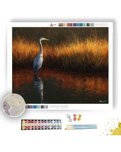SILVERMARSH HERON - Paint by Numbers Full Kit