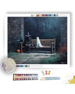 MOONBENCH VISITORS - Paint by Numbers Full Kit
