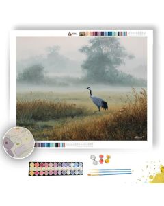 MISTFIELD CRANE - Paint by Numbers Full Kit