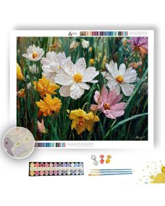RAINWASHED BLOOMS - Paint by Numbers Full Kit