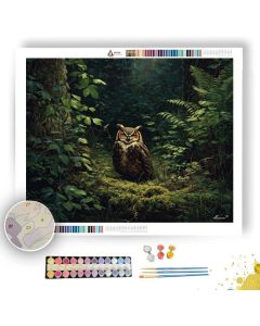 FERNGLEN OWL - Paint by Numbers Full Kit
