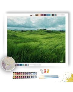 FIELDS OF NEW GREEN - Paint by Numbers Full Kit