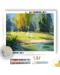 BRIGHT LAKE - Paint by Numbers Full Kit