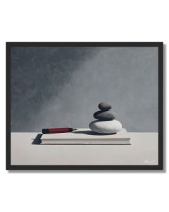 BALANCED BALANCE B&W - FRAMED
