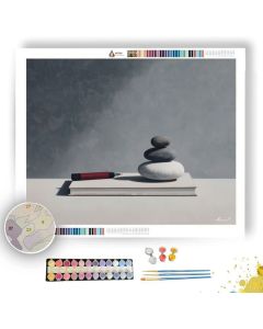 BALANCED BALANCE B&W - Paint by Numbers Full Kit