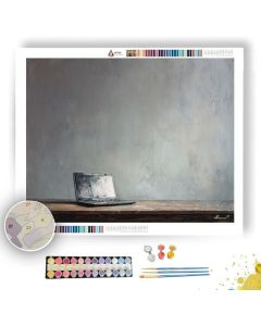 STABLE FIELD B&W - Paint by Numbers Full Kit