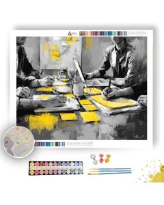 BRIGHT PROJECT B&W - Paint by Numbers Full Kit