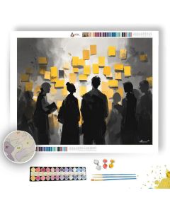MODERN BRIEFING B&W - Paint by Numbers Full Kit
