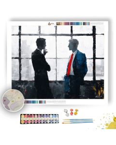 PROFESSIONAL DISCUSSION B&W - Paint by Numbers Full Kit