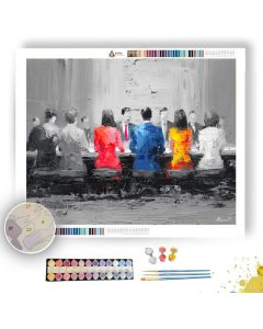 FORMAL DESK B&W - Paint by Numbers Full Kit