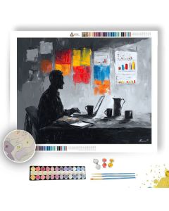 DYNAMIC CONFERENCE B&W - Paint by Numbers Full Kit