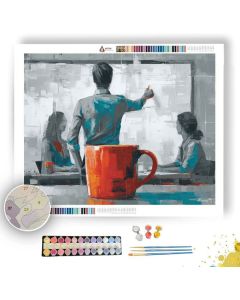 STRUCTURED PRESENTATION B&W - Paint by Numbers Full Kit