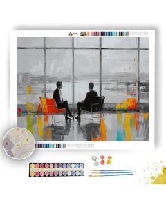 CLEAN CONFERENCE B&W - Paint by Numbers Full Kit