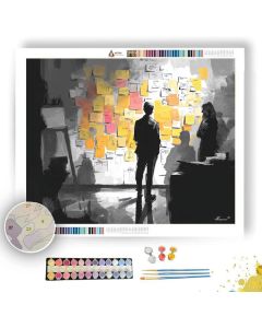 SHARED PRESENTATION B&W - Paint by Numbers Full Kit