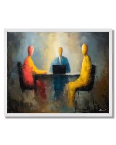 CALM DISCUSSION - FRAMED