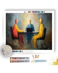 CALM DISCUSSION - Paint by Numbers Full Kit