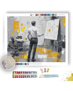 MODERN MEETING B&W - Paint by Numbers Full Kit