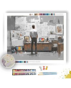 CLEAN WORKSPACE - Paint by Numbers Full Kit