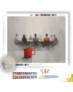 QUIET SCENE B&W - Paint by Numbers Full Kit