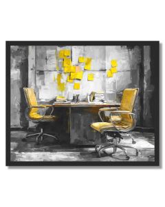 MODERN CONFERENCE B&W - FRAMED