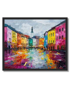 LIVELY PROMENADE - FRAMED