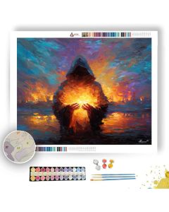 BURNING FRAME - Paint by Numbers Full Kit
