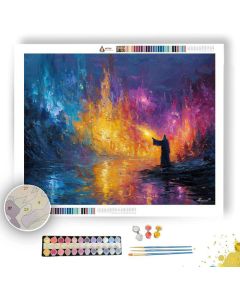 BURNING CITY - Paint by Numbers Full Kit