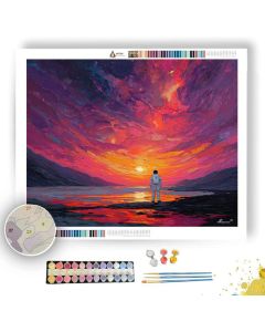 CRIMSON MASQUERADE - Paint by Numbers Full Kit